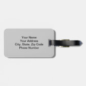 Monogramm-Gepäckanhänger Gepäckanhänger (Rückseite horizontal)