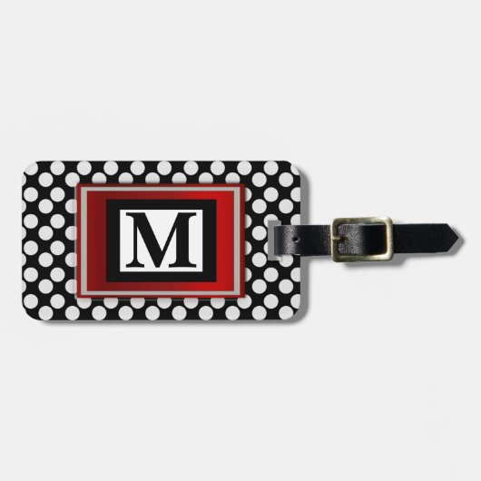 Monogramm-Gepäckanhänger Gepäckanhänger (Vorderseite horizontal)