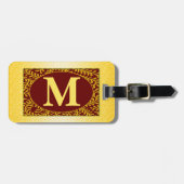 Monogramm-Gepäckanhänger Gepäckanhänger (Vorderseite horizontal)