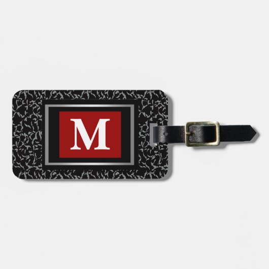 Monogramm-Gepäckanhänger Gepäckanhänger (Vorderseite horizontal)