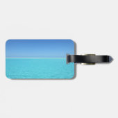 Monogramm-Gepäckmarke für das Tropical Beach Trave Gepäckanhänger (Rückseite horizontal)
