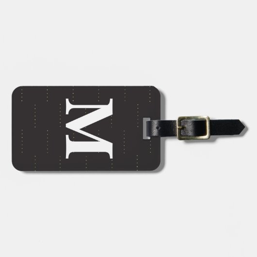 Monogramm-Gepäckträger Gepäckanhänger (Vorderseite horizontal)