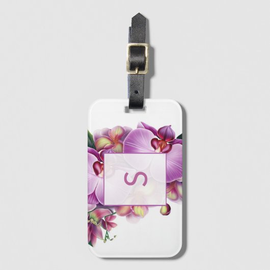 Monogramm-Gepäckträger Gepäckanhänger (Vorderseite Vertikal)