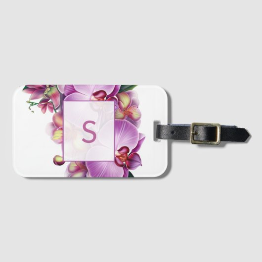 Monogramm-Gepäckträger Gepäckanhänger (Vorderseite (Horizontal))