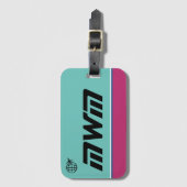 Monogramm-Gepäckträger Gepäckanhänger (Vorderseite Vertikal)