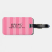 Monogramm-Gepäckträger Gepäckanhänger (Rückseite horizontal)