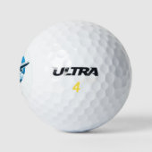 Monogramm Geschäftsflugzeug fliegen Golfball (Logo)