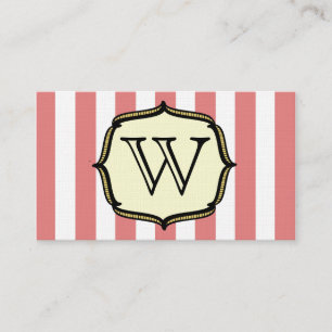 Monogramm-Geschäftskarte - Inspiriert von einem Vi Visitenkarte