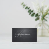 Monogramm Geschäftskarten Visitenkarte (Stehend Vorderseite)