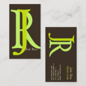 Monogramm Geschäftskarten Visitenkarte (Vorne/Hinten)