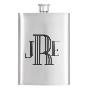 Monogramm-Geschenk-Flasche für die Männer - Flachmann