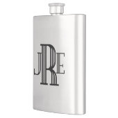 Monogramm-Geschenk-Flasche für die Männer - Flachmann (Links)