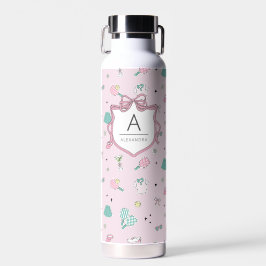 Monogramm-Geschenk für Pickleball Damen Trinkflasche