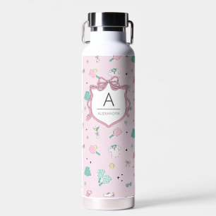 Monogramm-Geschenk für Pickleball Damen Trinkflasche