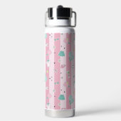Monogramm Geschenk für Pickleball Damen Trinkflasche (Hinten)