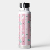 Monogramm Geschenk für Pickleball Damen Trinkflasche (rechts)