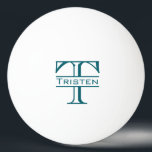 Monogramm-Geschenk Tischtennisball<br><div class="desc">Dieses Design wurde mit digitaler Kunst erstellt, es kann personalisiert sein, indem man die Option "Anpassen" wählt. Kontaktieren Sie mich unter colorflowcreations@gmail.com , wenn Sie dieses Design für ein anderes Produkt haben möchten. Kaufen Sie meine originale abstrakte Acrylmalerei zum Verkauf unter www.etsy.com/shop/colorflowart. Sehen Sie mehr meiner Kreationen oder folgen Sie...</div>