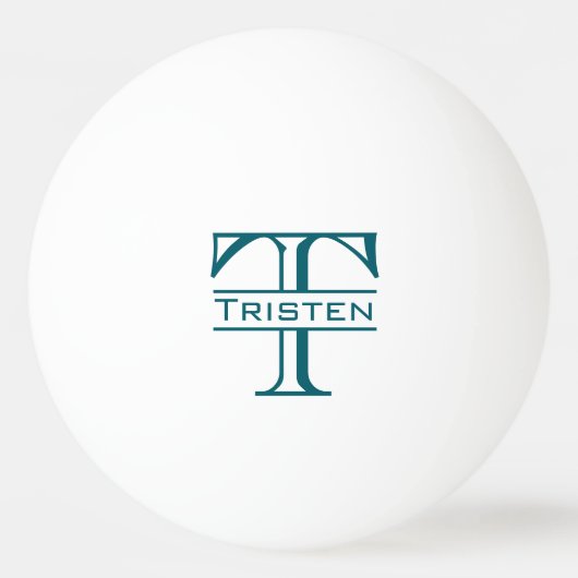 Monogramm-Geschenk Tischtennisball (Vorderseite)