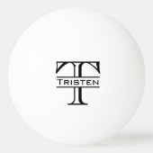 Monogramm-Geschenk Tischtennisball (Vorderseite)