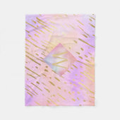 Monogramm Geschenke für Mädchen, die Liebe rosa Go Fleecedecke (Vorderseite)