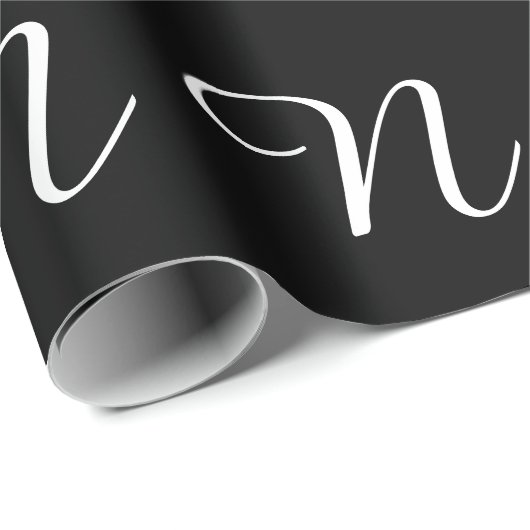 MONOGRAMM GESCHENKPAPIER (Rolleneckpunkt)