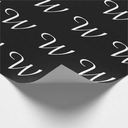 MONOGRAMM GESCHENKPAPIER (Ecke)