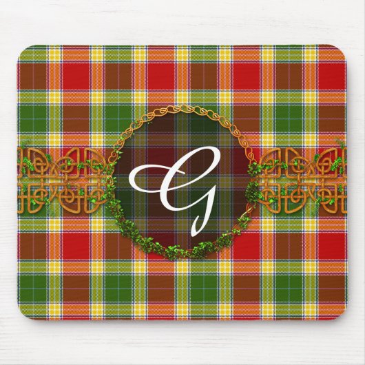 Monogramm Gibson Tartan Mousepad (Vorne)