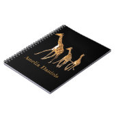 Monogramm Giraffe Notizblock (Linke Seite)