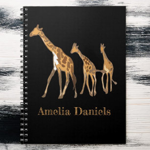 Monogramm Giraffe Notizblock