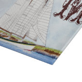 Monogramm-Glasfaserkabel für das Segel Schneidebrett (Ecke)