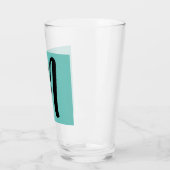 MONOGRAMM GLASS BLUE TUMBLER (Links)