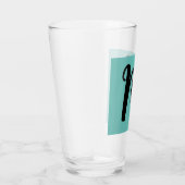 MONOGRAMM GLASS BLUE TUMBLER (Rechts)