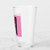MONOGRAMM GLASS PINK TUMBLER (Links)