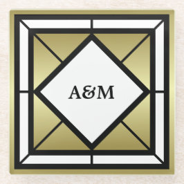 Monogramm Glasuntersetzer