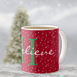 Monogramm, glaube ich, Red White Stars 11oz Classi Kaffeetasse