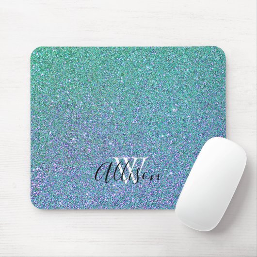 Monogramm-Glitzer Mousepad (Mit Mouse)