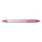 Monogramm Glitzer Rainbow Glitzer Feminine Kugelschreiber (Rückseite)