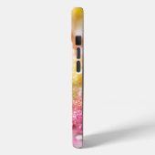 Monogramm Glitzer Regenbogen Hintergrund Case-Mate iPhone Hülle (Rückseite / Links)