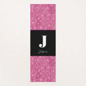 Monogramm Glitzer Yoga Mat Yogamatte (Vorderseite)