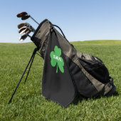 Monogramm Glückskleeblatt Golfhandtuch (Gras)