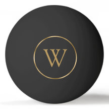 Monogramm Gold Schwarz