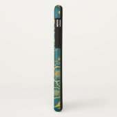 Monogramm Gold und Emerald Victorain Lace Case-Mate iPhone Hülle (Hinten/Links)