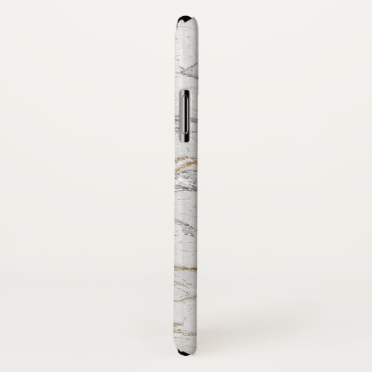 Monogramm-Goldaufkleber-modischer weißes Case-Mate iPhone Hülle (Hinten/Rechts)