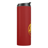 Monogramm Goldenes Pferd- Thermosbecher (Nach links gedreht)