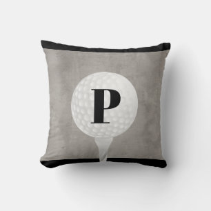 monogramm goldkissendesign bedrückt grau kissen