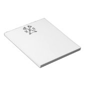 Monogramm Golf Notizblock (angewinkelt)