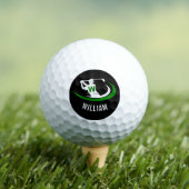 Monogramm Golfer Men, personalisierter Name Golfball (Insitu T-Shirt)
