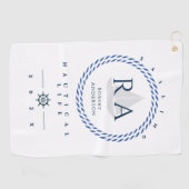 Monogramm Golfhandtuch (Horizontal)