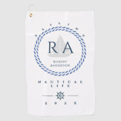 Monogramm Golfhandtuch (Vorderseite)