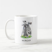 Monogramm-Golftasche Kaffeetasse (Links)
